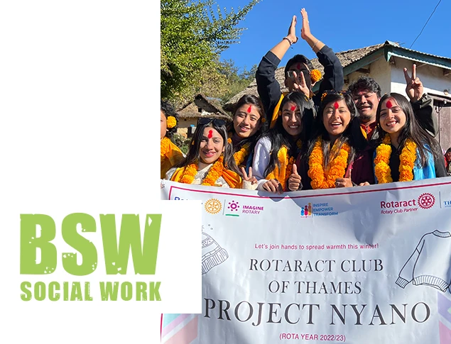 Students of Bachelor of Social Work attending the Nepal Social Work Symposium 2017 event